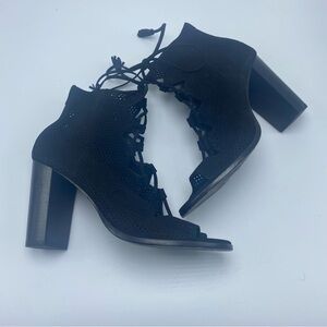 Frye Gabby Perf Ghillie Heels Lasercut High Heel Lace Up Shoes